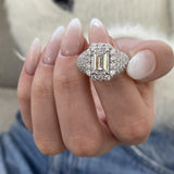 Vesper Engagement Ring 4.25 carat, 18K gold