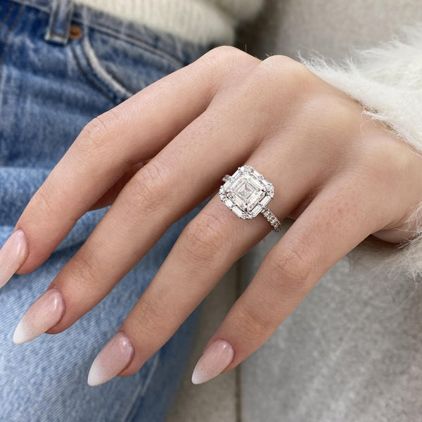 Isolde Engagement Ring 3.95 carat, 18K gold