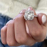 Nayeli Engagement Ring 3.95 Carat White Gold