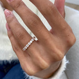 Diamond Stackable Ring 2.42 Carat Rose Gold 14K