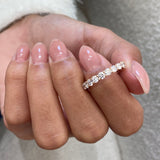 Diamond Stackable Ring 2.42 Carat Rose Gold 14K