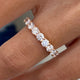 Diamond Stackable Ring 2.42 Carat Rose Gold 14K