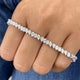 Diamond Tennis Bracelet 5 ct White Gold