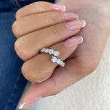 Diamond Open Ring 1.7 ct White Gold