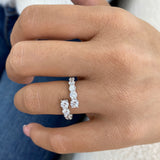 Diamond Open Ring 1.7 ct White Gold