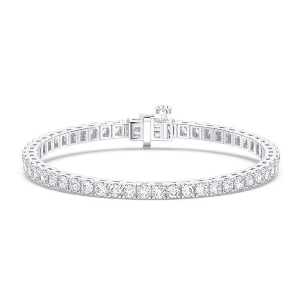 Diamond Tennis Bracelet 3 Carat White Gold 14K