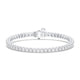 Diamond Tennis Bracelet 3 Carat White Gold 14K