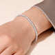 Diamond Tennis Bracelet 3 Carat White Gold 14K