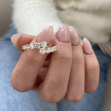 Diamond Wrap Ring 1.67 Carat Yellow Gold 14K