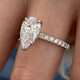 Solene Engagement Ring 2.35 Carat White Gold