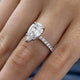 Solene Engagement Ring 2.35 Carat White Gold