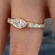 Diamond Stackable Ring 0.82 Carat Yellow Gold 14K