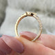 Diamond Stackable Ring 0.82 Carat Yellow Gold 14K