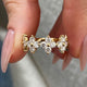 Diamond Statement Ring 1.43 Carat Yellow Gold 14K