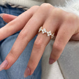 Diamond Statement Ring 1.43 Carat Yellow Gold 14K