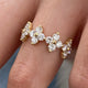 Diamond Statement Ring 1.43 Carat Yellow Gold 14K