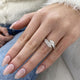Diamond Wrap Ring 1.66 Carat White Gold 14K