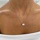 Diamond Pendant Necklace 2 ct Rose Gold