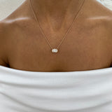 Diamond Pendant Necklace 2 ct Rose Gold