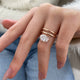 Oravine Diamond Engagement Ring Rose Gold 14k