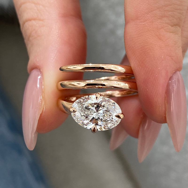 Oravine Diamond Engagement Ring Rose Gold 14k