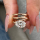 Oravine Diamond Engagement Ring Rose Gold 14k