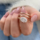 Oravine Diamond Engagement Ring Rose Gold 14k