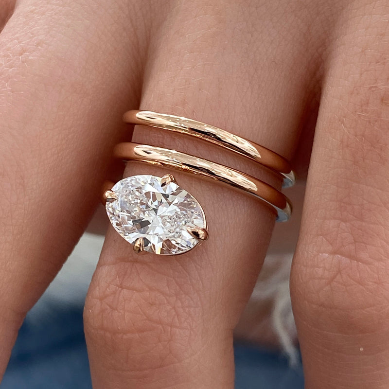 Oravine Diamond Engagement Ring Rose Gold 14k