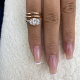 Oravine Ring 2 ct TCW , Solid Gold 14k