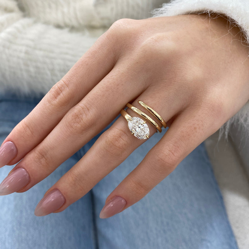 Alarise Diamond Engagement Ring Yellow Gold 14k