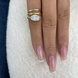 Alarise Ring 2 ct TCW , Solid Gold 14k