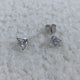 Diamond Stud Earrings 2 ct White Gold