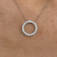 Diamond Pendant Necklace 1.30 ct White Gold
