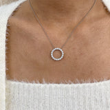 Diamond Pendant Necklace 1.30 ct White Gold