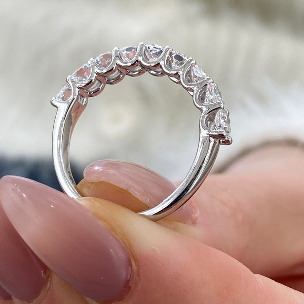 Diamond Half Eternity 1.57 Carat White Gold 14K