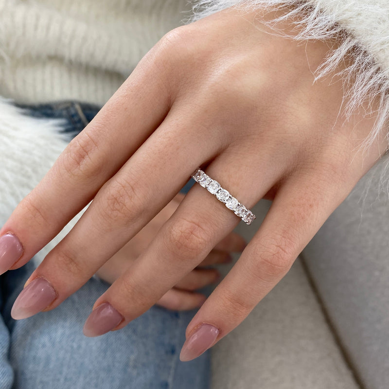 Diamond Half Eternity 1.57 Carat White Gold 14K