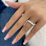 Diamond Band Ring 2.18 ct White Gold