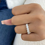 Diamond Band Ring 2.18 ct White Gold