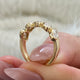 Diamond 5 Stone Ring 1.50 Carat Yellow Gold 14K