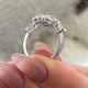Diamond Wrap Ring 2.17 Carat White Gold 14K