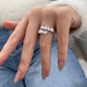 Diamond Wrap Ring 2.17 Carat White Gold 14K