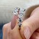 Diamond Wrap Ring 2.17 Carat White Gold 14K