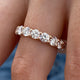 Diamond Eternity Band 3.54 Carat Rose Gold 14K