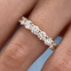 Diamond Eternity Band 3.54 Carat Rose Gold 14K