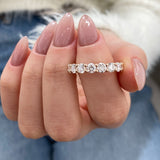 Diamond Eternity Band 3.54 Carat Rose Gold 14K