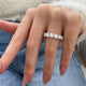 Diamond Eternity Band 6.29 Carat White Gold 14K