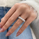 Diamond Eternity Band 6.29 Carat White Gold 14K