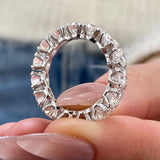 Diamond Eternity Band 6.29 Carat White Gold 14K