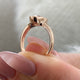 Solyn Diamond Engagement Ring Rose Gold
