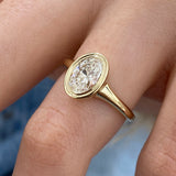 Iselra Diamond Engagement Ring Yellow Gold